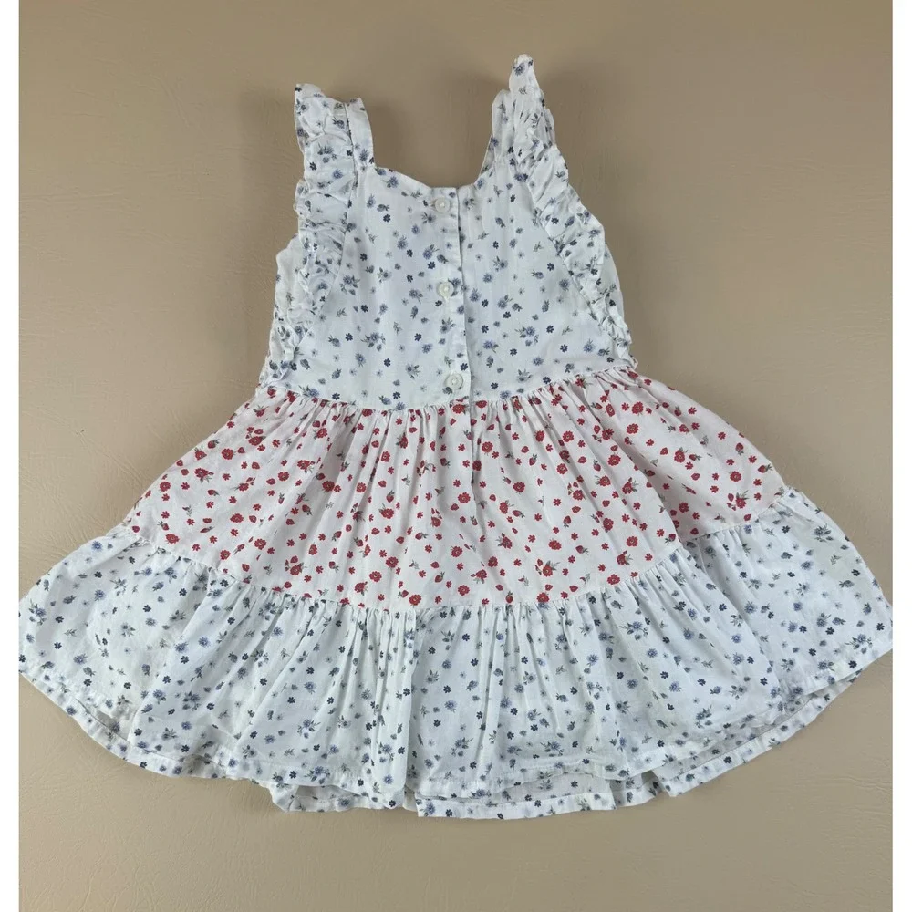 Floral Cottagecore Tiered Ruffle Dress 2T OshKosh B'gosh